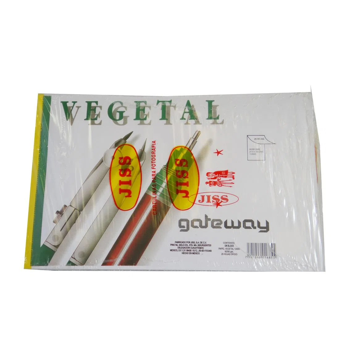 Block 50 hojas papel vegetal- GARRIGA - 1235100101
